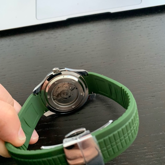 Custom Aquanaut Watch Green Strap - Picture 3 of 5